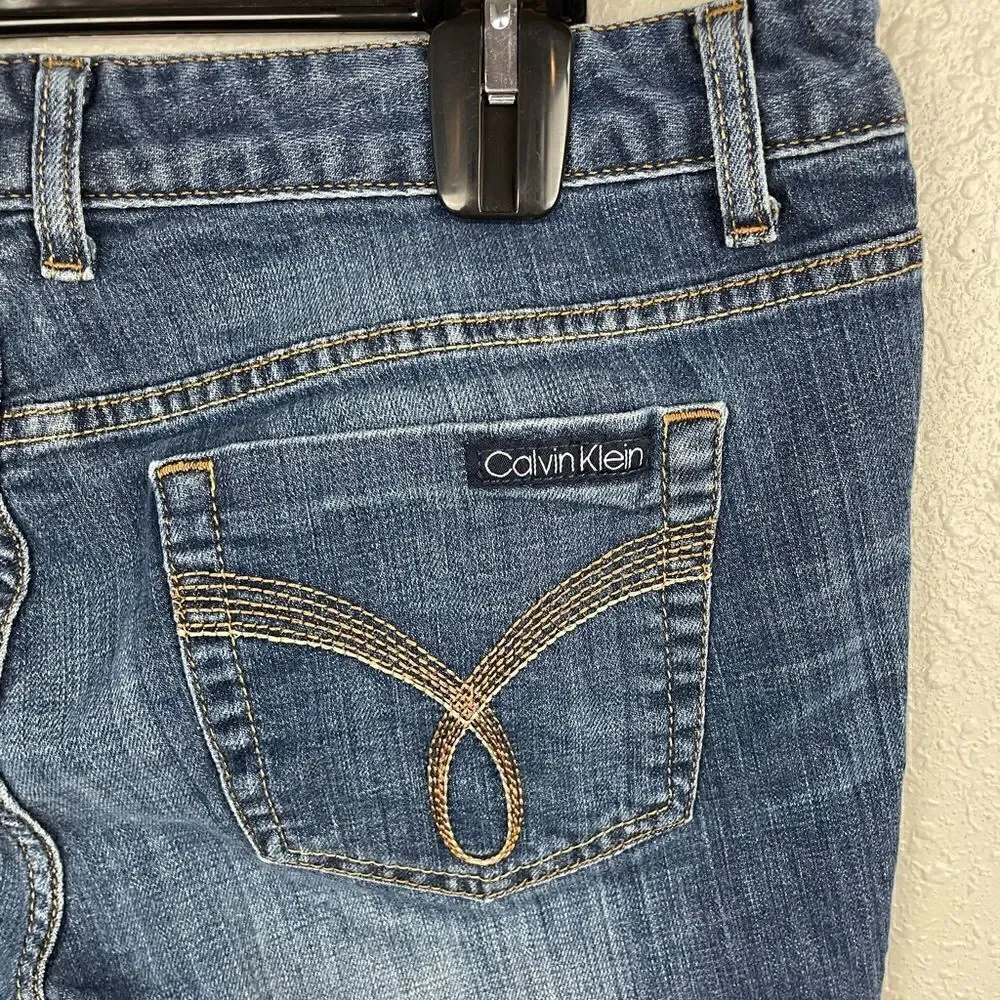Calvin Klein Cut Off Jean Short Size 32/14 EUC